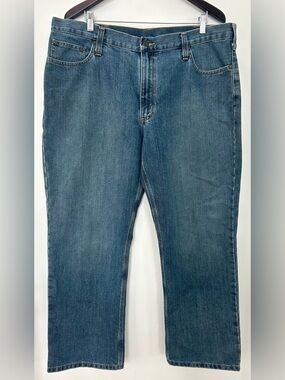 Carhartt Relaxed Fit Jeans Men’s 40x30 Blue Denim Workwear Classic